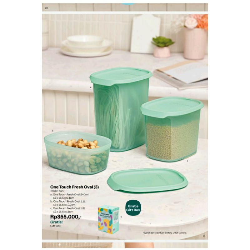Tupperware box One Touch Fresh Oval (3)