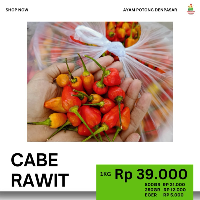 

cabe rawit 1kg dan ecer