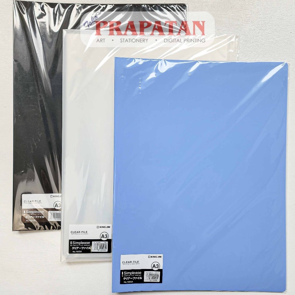 

King Jim Clear File A3 2 Pockets Clear Holder Display Book