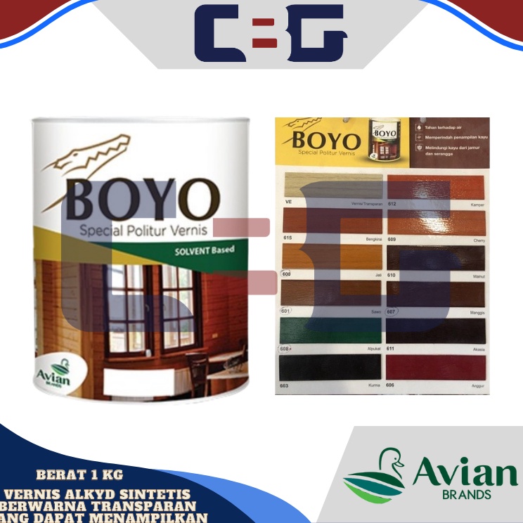 

AVIAN BOYO POLITUR PLITUR VERNISH 1 KG