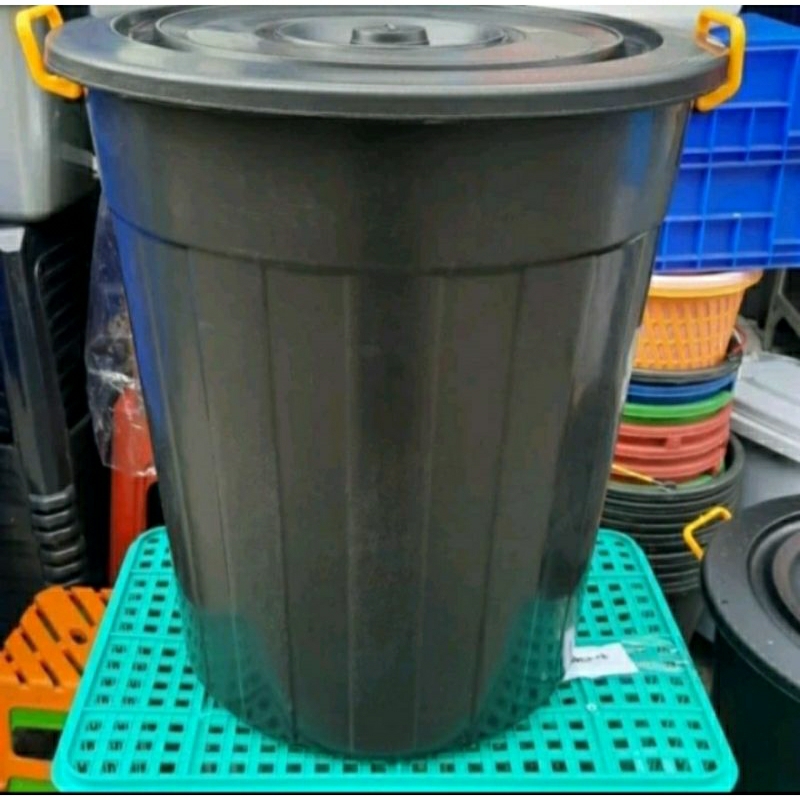 ember plastik / ember jumbo / ember hitam besar 80 liter murah /tempat sampah /tong sampah