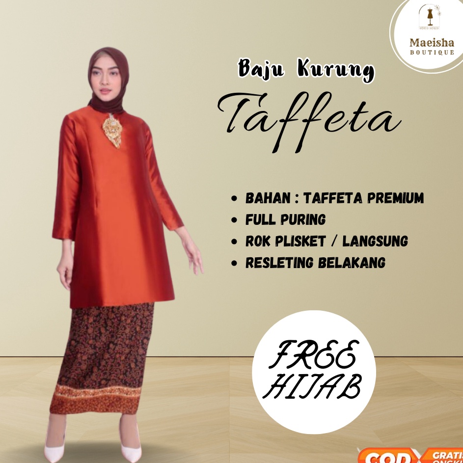 Setelan Baju Kurung Siti Nurbaya Hijab  Baju Kurung Melayu  Baju Kurung Malaysia  Atasan Wanita  Ata