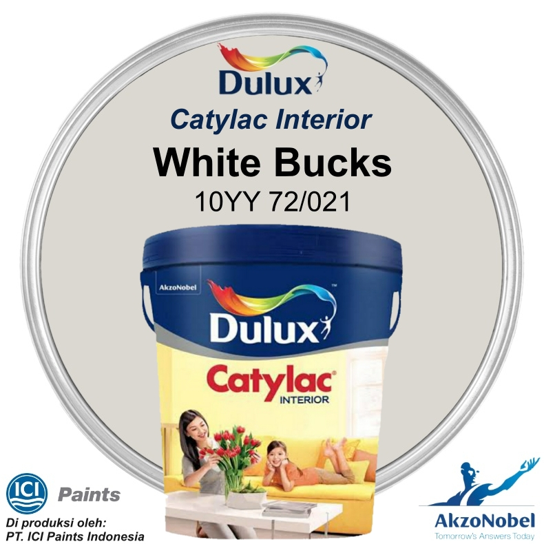 CAT DULUX CATYLAC INTERIOR 5 KG - WHITE BUCKS 10YY 72/021