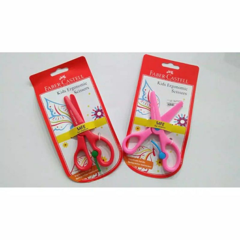 

❤️ Sarjana ❤️ Faber-castell kids ergonomic scissors gunting anak-anak (Code:180851)