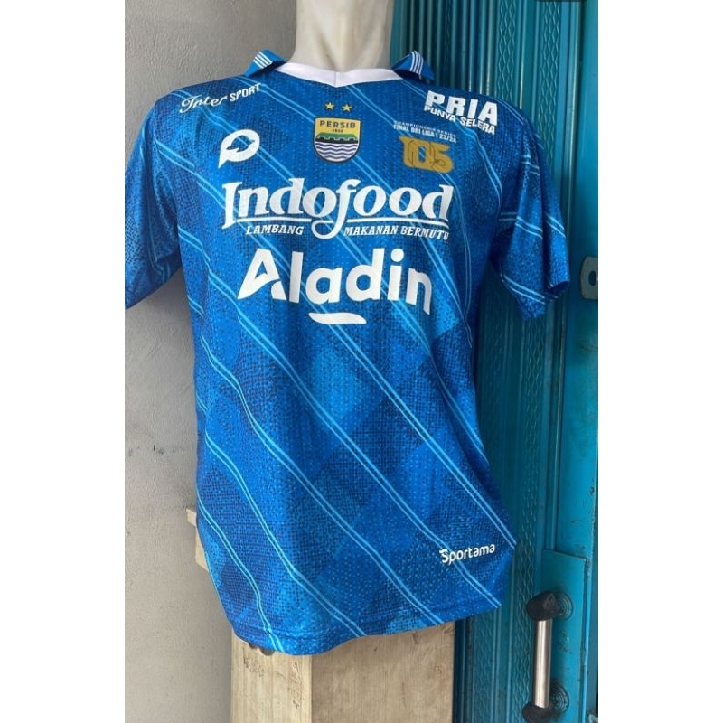 Jersey Kaos Baju Sepak Bola Persib Bandung Home Away Biru BRI Liga 1 Indonesia 2022 2023 2024 2025 G