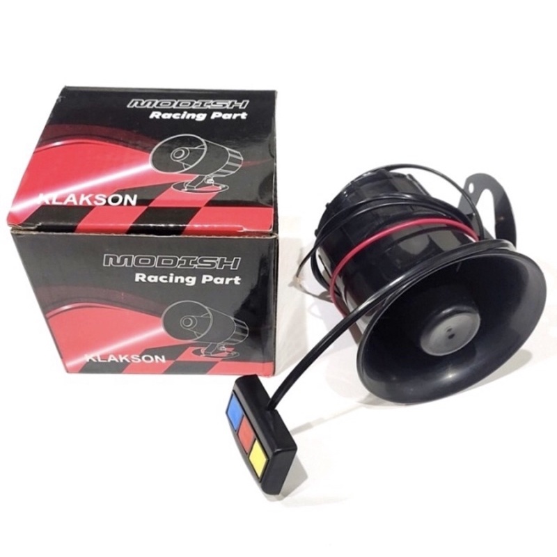 klakson toa/klakson sirine patwal toa polisi 3 suara /klakson toa 3 suara 12v motor/mobil