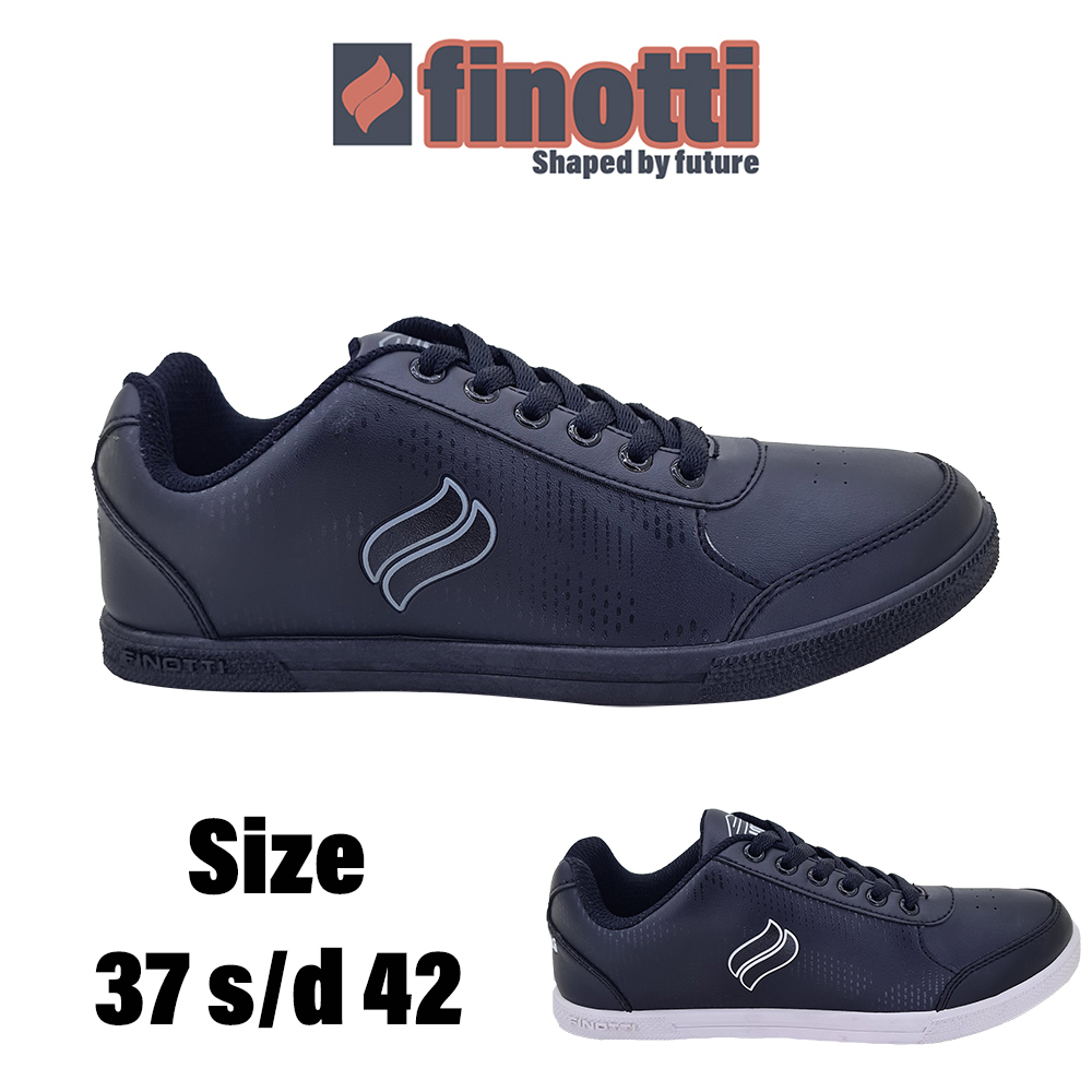 Finotti Classic 2 - Sepatu Sekolah Dewasa dan Anak Hitam Polos Premium Casual Fashion Asli Original