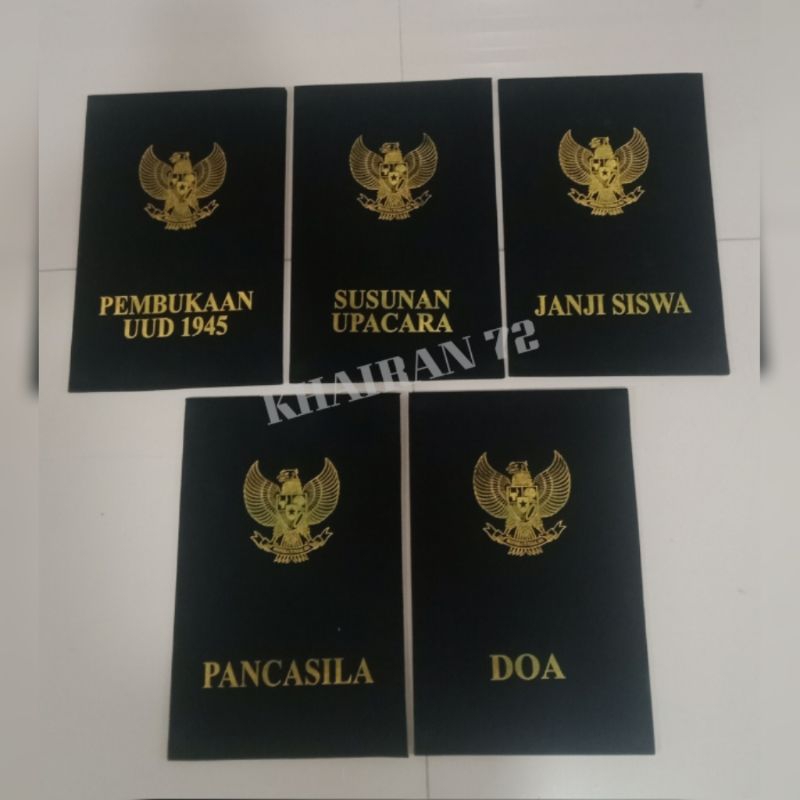 

map petugas upacara pakai logo gaurda dan tulisan ukuran kertas F4