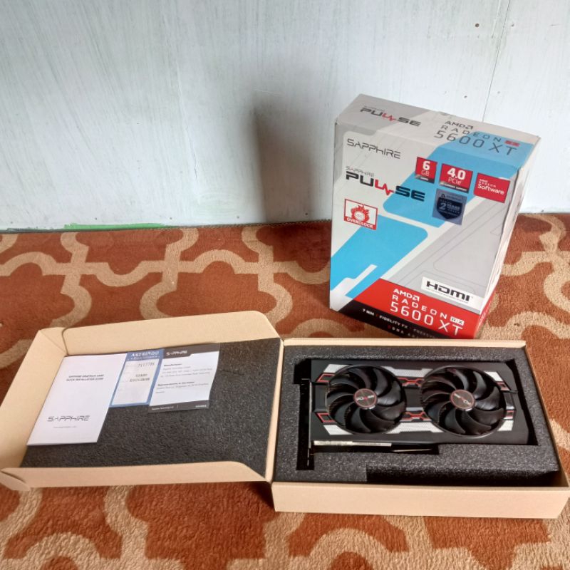 RX 5600 XT 6GB Sapphire Pulse OC Graphics Card VGA