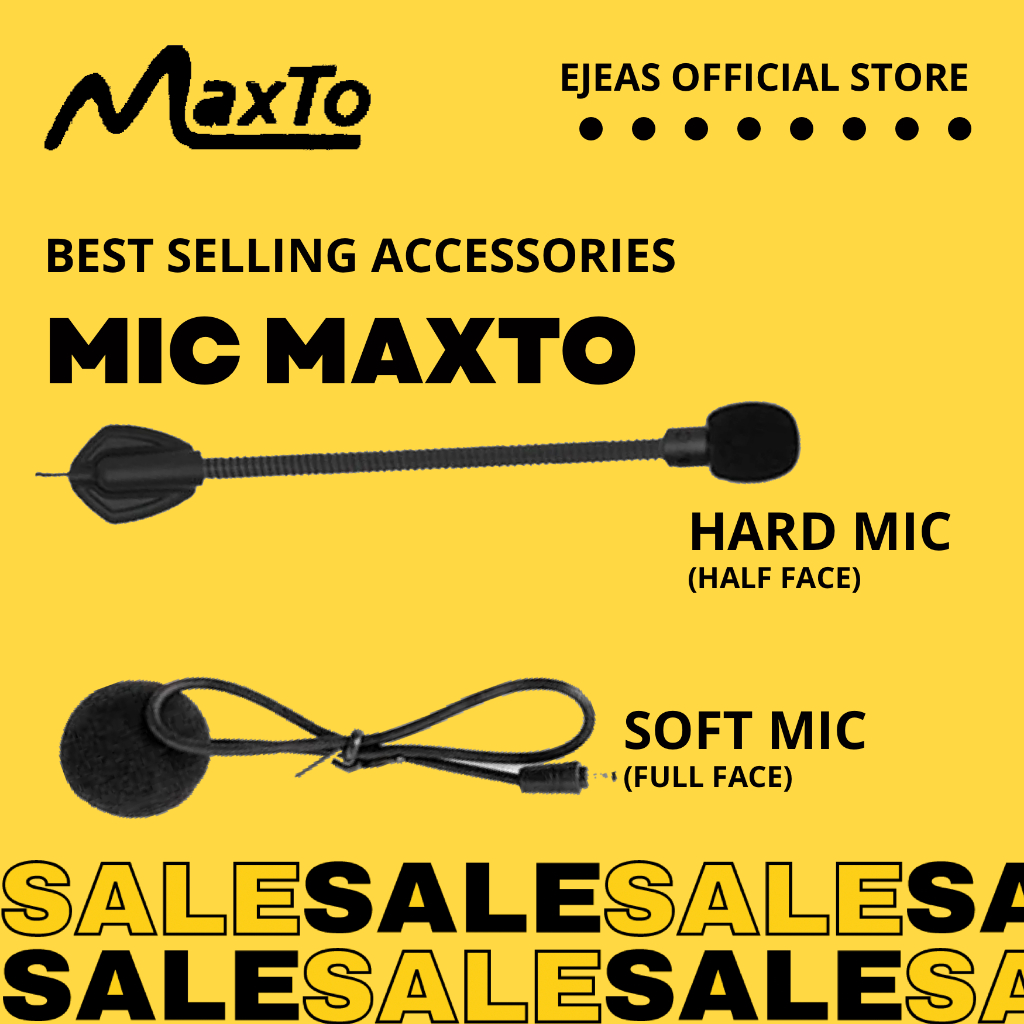Sparepart Spare Part Soft Mic Hard Mic Fullface Halfface Softmic Hardmic Mic Intercom MAXTO M2 M2C M