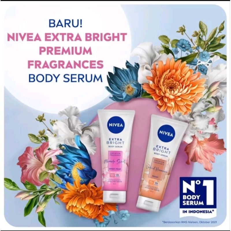 NIVEA Handbody serum EXTRA BRIGHT premium fragrances // Nivea Spf 15 Niacinemide// ORI