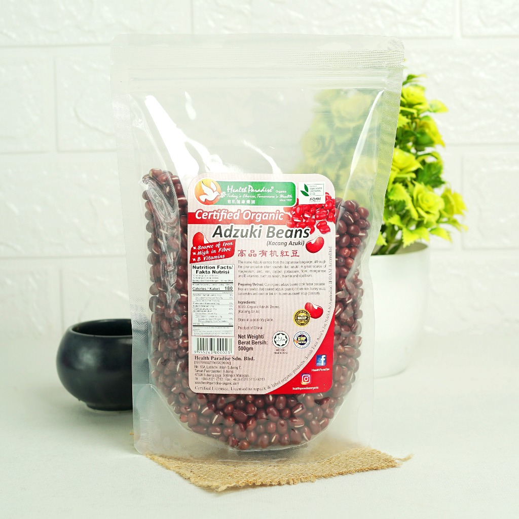 

Health Paradise Organic Adzuki Beans /Kacang Merah 500gr