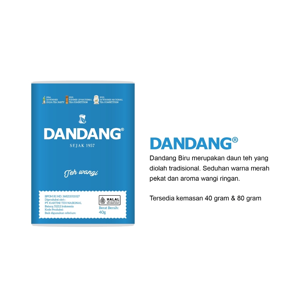 

TEH DANDANG BIRU WANGI 40 GR