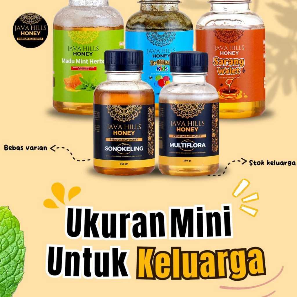 Madu Mini Javahills Java Hills Honey Premium Raw All Variant Paket Hampers