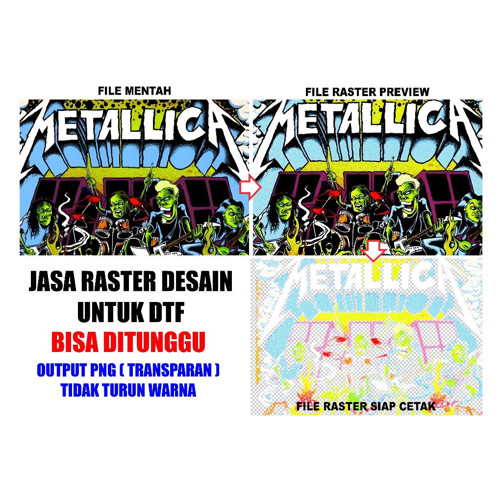 JASA SETTING RASTER DTF