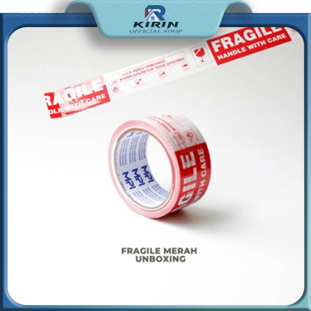 

Lakban Fragile Merah dan Merah+putih IVAN 48mm x 50Yrd