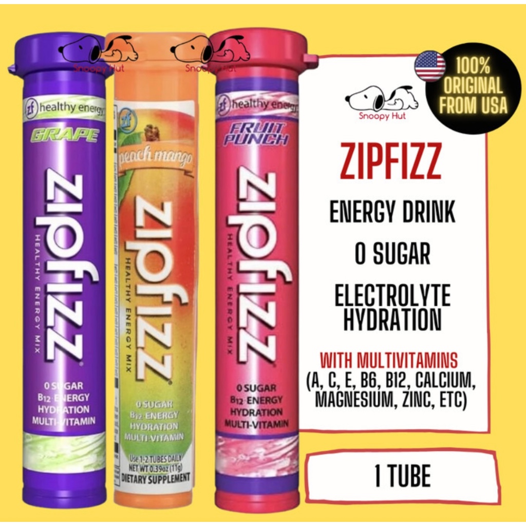 

Zipfizz Energy Drink - Zero Sugar Multivitamins