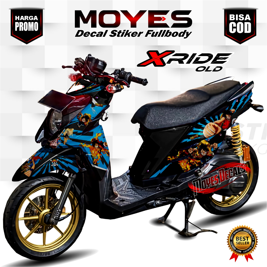 Decal Motor Xride Old - Stiker Motor Xride Old Fullbody Premium - Variasi Motor Xride Old ONE PIECE