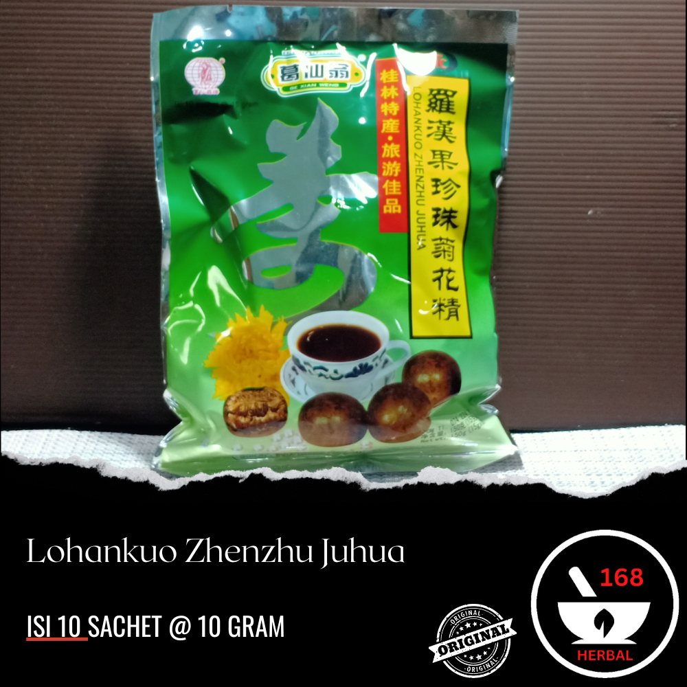 

Lohankuo Zhenzhu Juhua isi 10 sachet - minuman pereda panas dalam