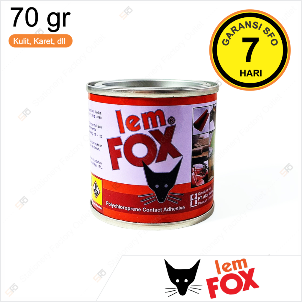 

Lem Fox Tin 70gr - SFO Semarang Official