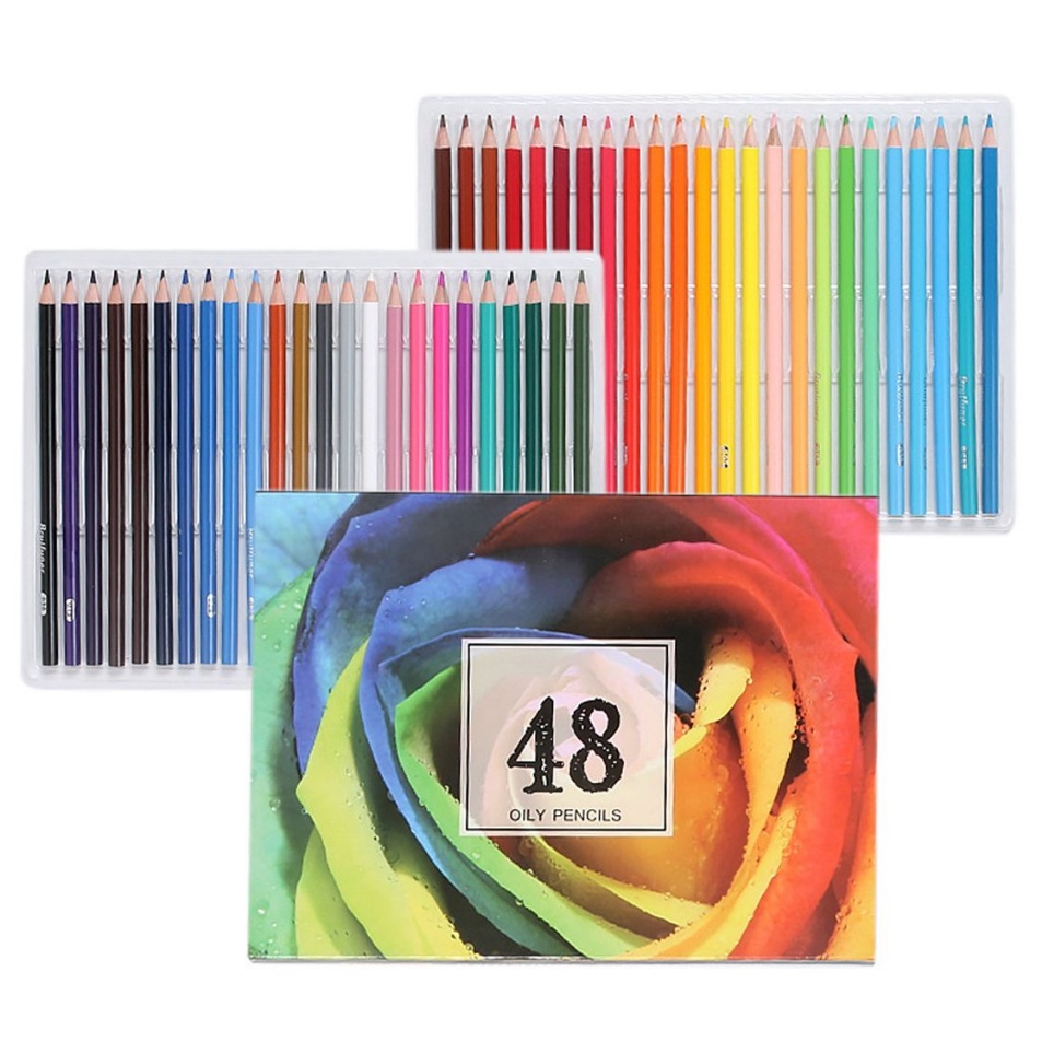 

brutfuner pensil warna oil base 48 warna