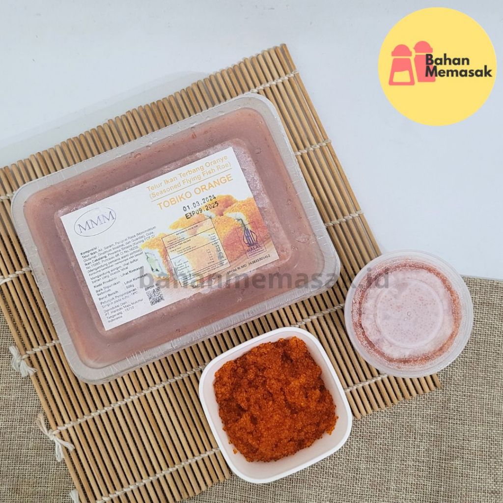 

MMM Tobiko Orage/Telur Ikan Premium Frozen Impor-INSTAN/SAMEDAY ONLY!