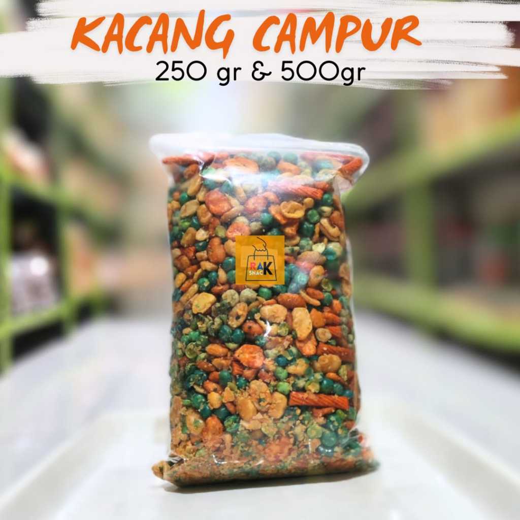 

Kacang Campur 250gr & 500gr | kacang Garing Murah | Snack Murah