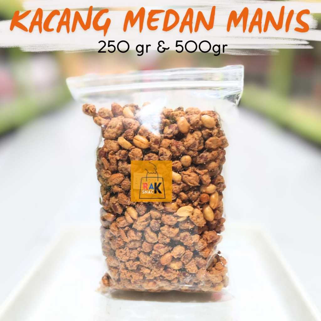 

Kacang Medan Manis | Kacang Telur | Kacang Gurih | 250 gr | Snack murah | Cemilan Murah