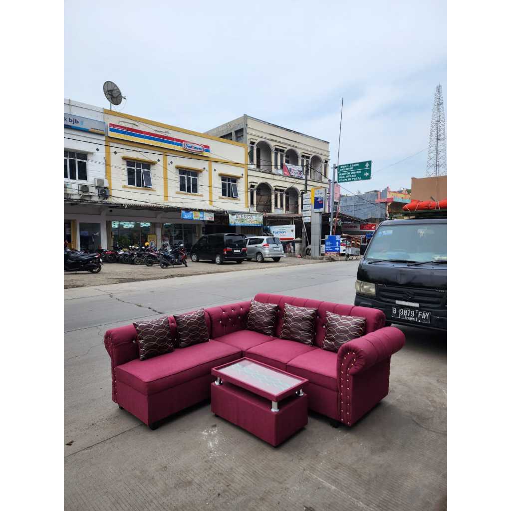 SOFA L PUTUS MINIMALIS/SOFA L PUTUS KANCING