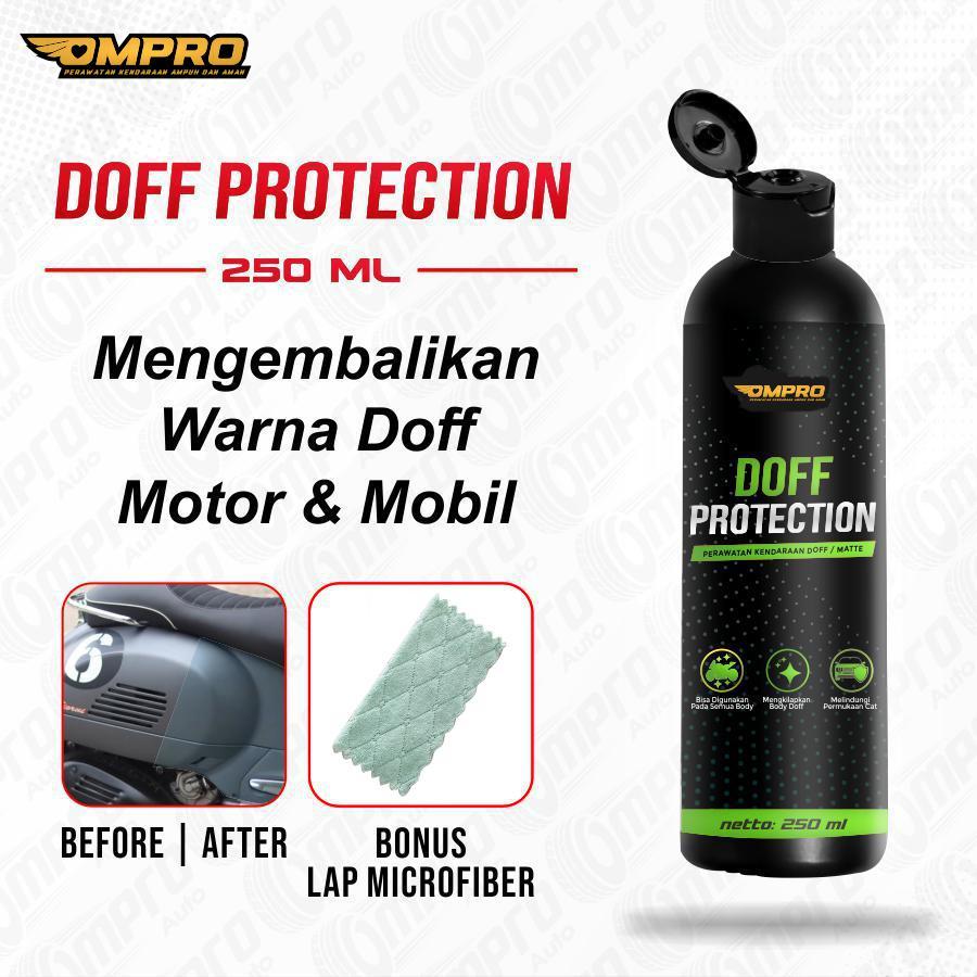 Pengkilap Pengkilat Body Motor Hitam Ompro Doff Protection Body Motor 250ml Matte Protection Biru