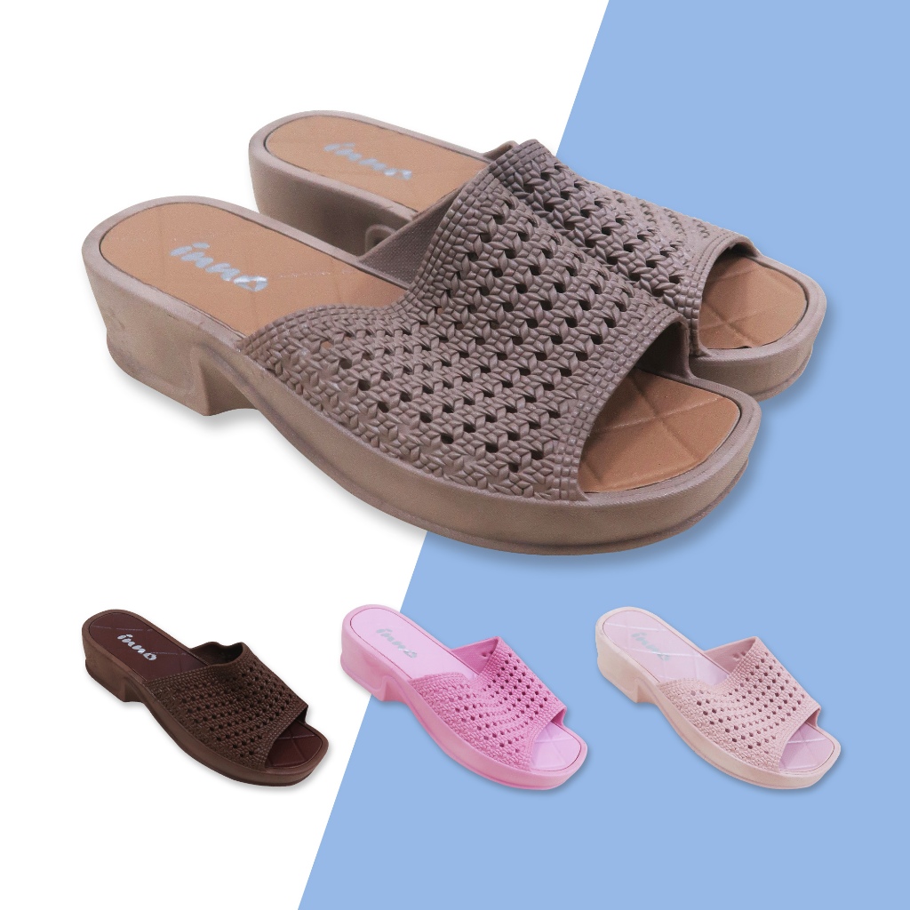 Sandal Inno Wanita Model Slop Hak Tinggi 3352