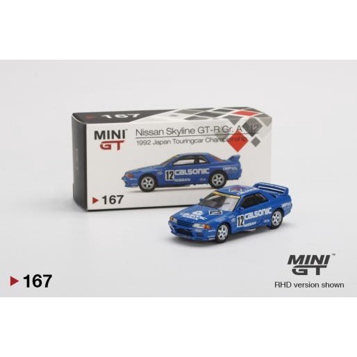 Mini Gt 167 Nissan Skyline Gt-R (R32) Gr. A #12 Calsonic 1992