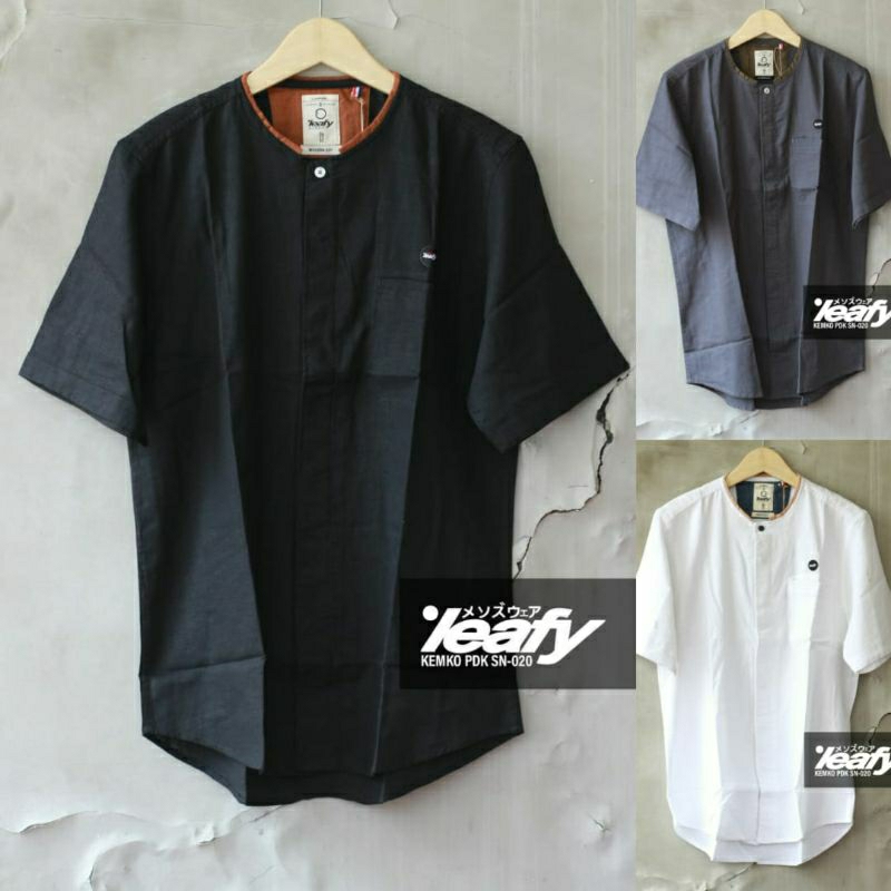 Leafy Kemko SN020 Kemeja Koko Lengan Pendek