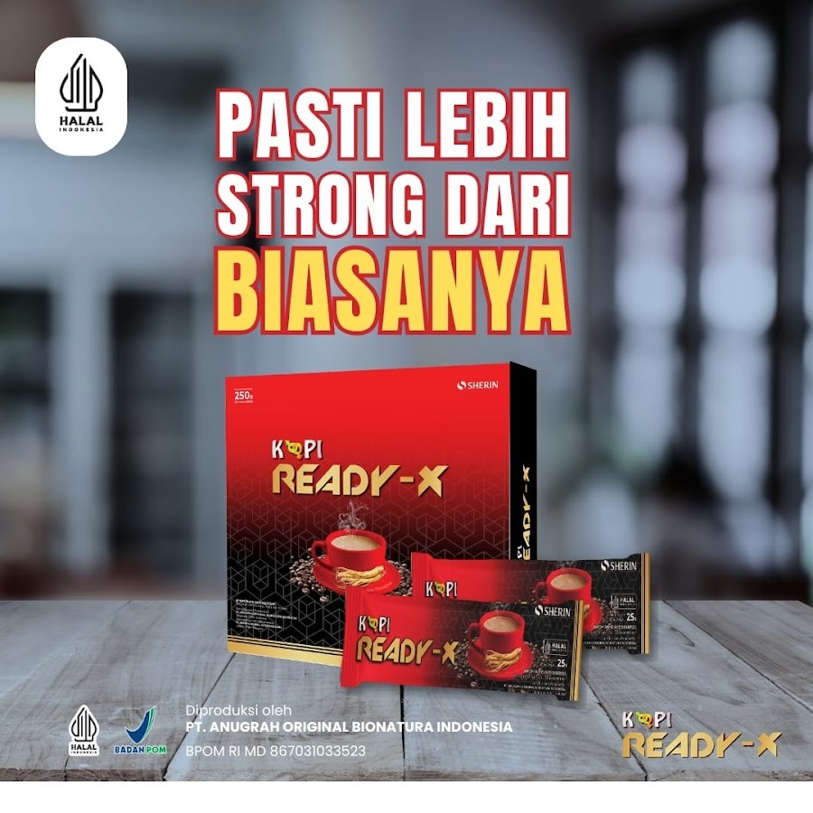 

Kopi Ready X Kopi Gojiberry | Premium Kemasan Terbaru Isi 5 sachet Instan