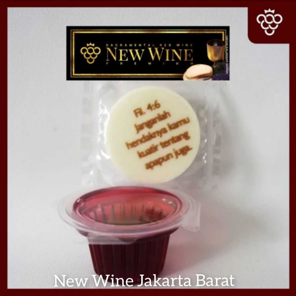 

Perjamuan Kudus Cup Premium + Hosti Ayat Kecil Isi 1 Cup