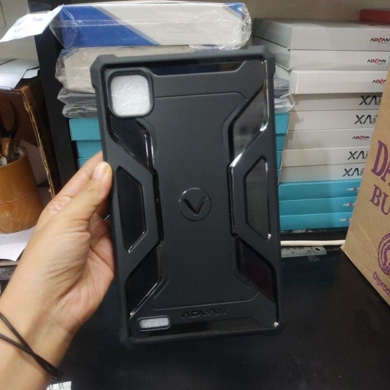 Advan Case Xtab / Tab A8 - Flip Case Tab A8 / Xtab Flip cover Jelly Case Original