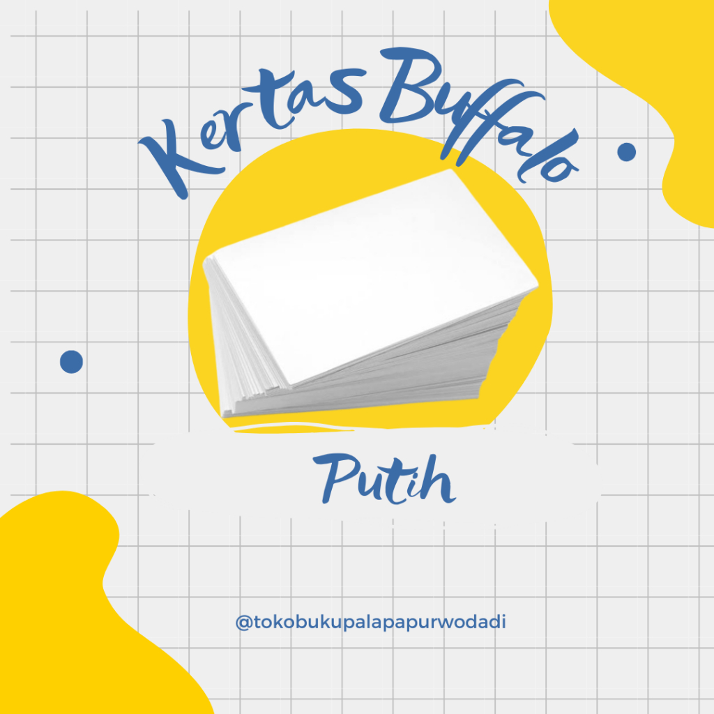 Kertas Buffalo/Bufalo/Bufallo F4 Putih isi 100 lembar