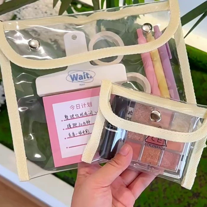 

Eeghrerr Tas Penyimpanan Transparan Lucu Penyelenggara Alat Tulis