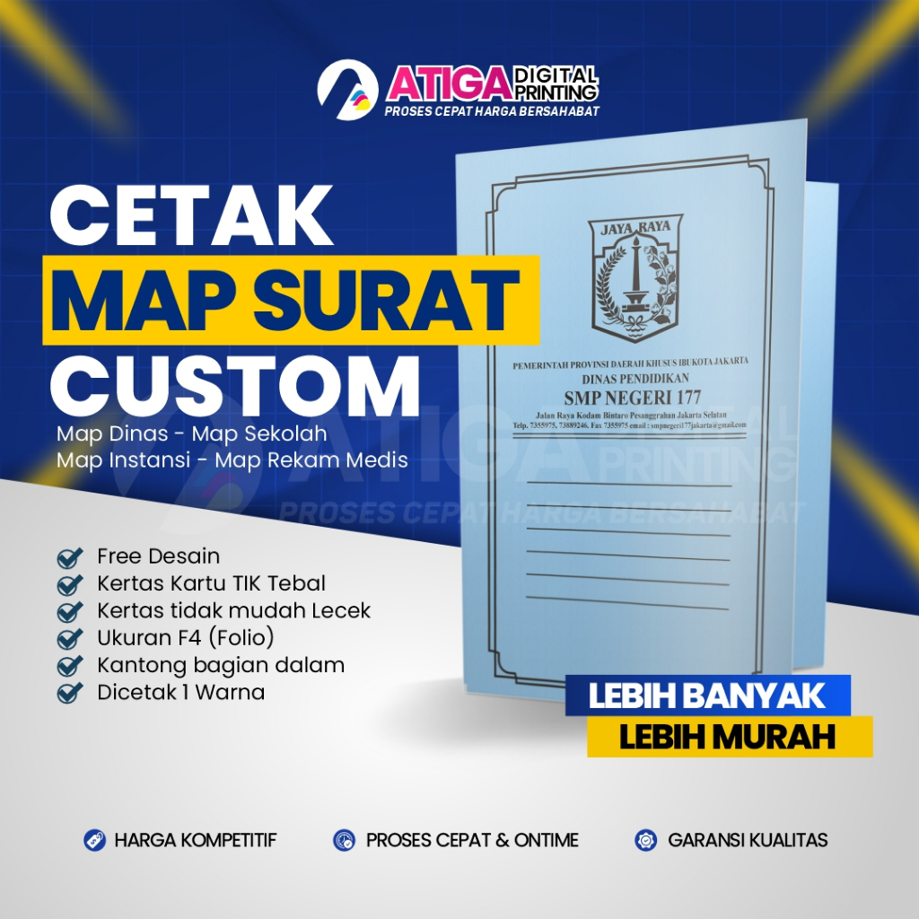 

Cetak Map Surat Sekolah / Kelurahan / Desa Bahan Tebal
