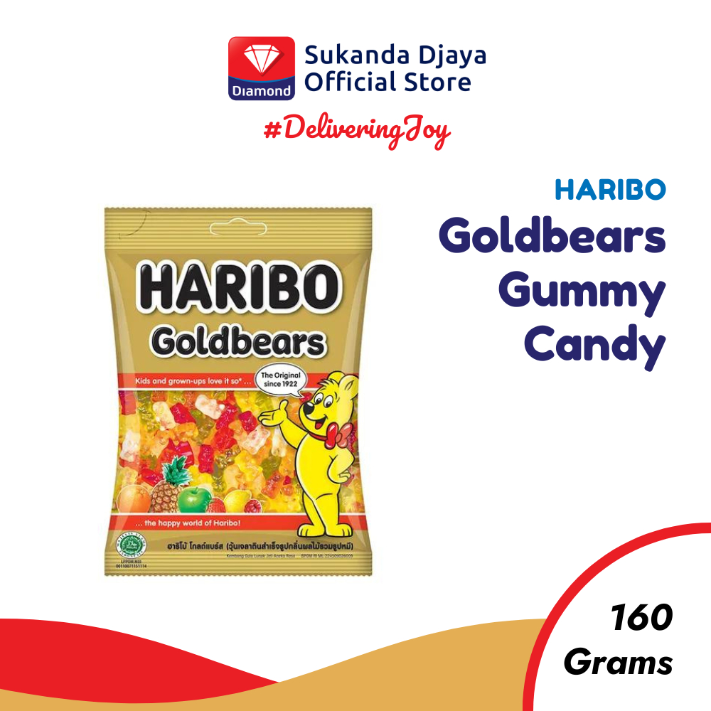 

Haribo Goldbears Gummy Candy Permen 160 Gr