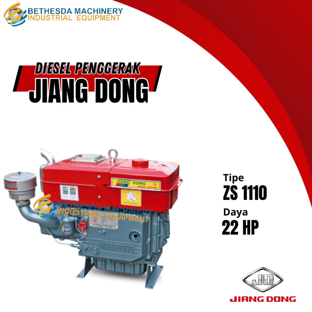 Jiangdong Diesel 22 HP ZS 1110 Mesin Penggeraon 22 PK Solar