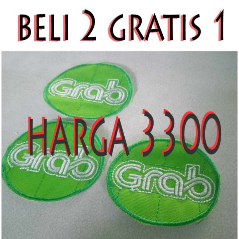 bordir g r ab. emblem gr ab. tempelan gr ab. bordir online. emblem online. emblem online bagus. bord