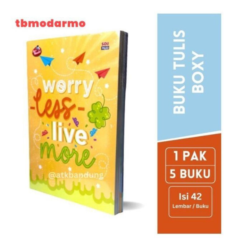 

Buku Tulis Boxy Sidu Maxi 42 Lembar Per pack