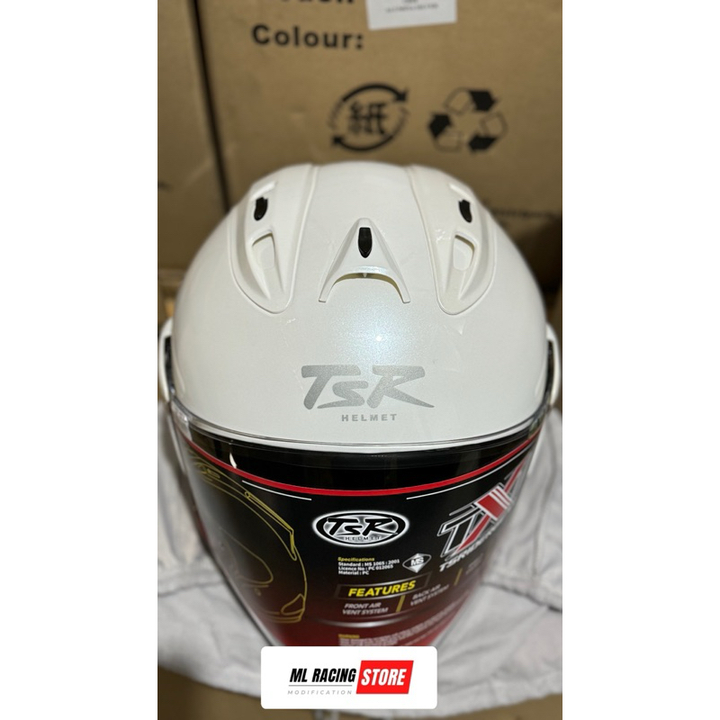 HELM/HELMET POLOSAN TSR RAM 3 / TSR TX1 GLASSWHITE NEW - HELMET HALF FACE TSR COPY TSR RAM 4