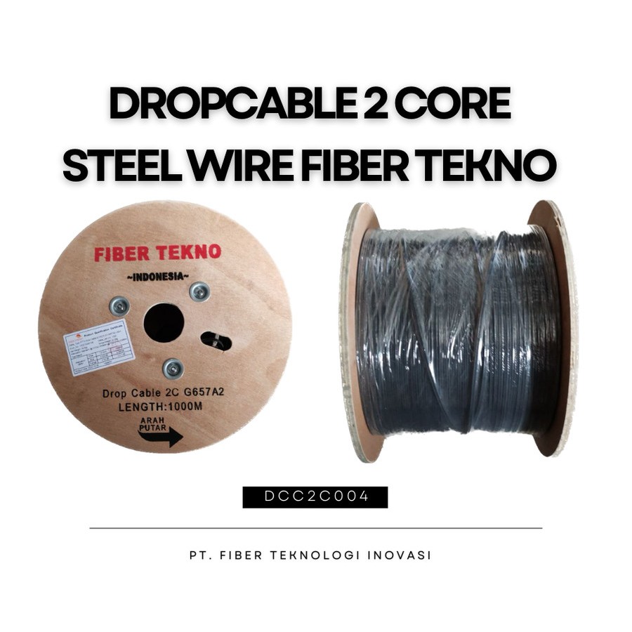 Dropcable 2 core 3 seling Fiber Tekno