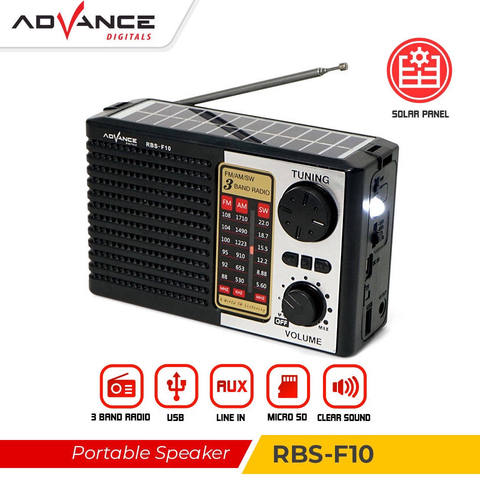 KODE J7D Gratis OngkirCODAdvance Speaker Radio Lampu Senter LED RADIO FM support 3 BAND FM AM SW F1