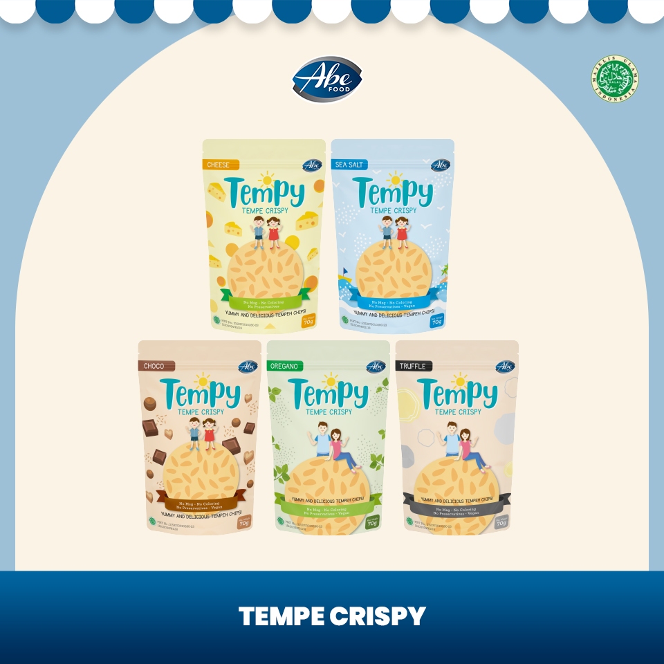 

Abe Food Tempy (Tempe Crispy)/ Snack Anak Sehat/ Kripik Tempe