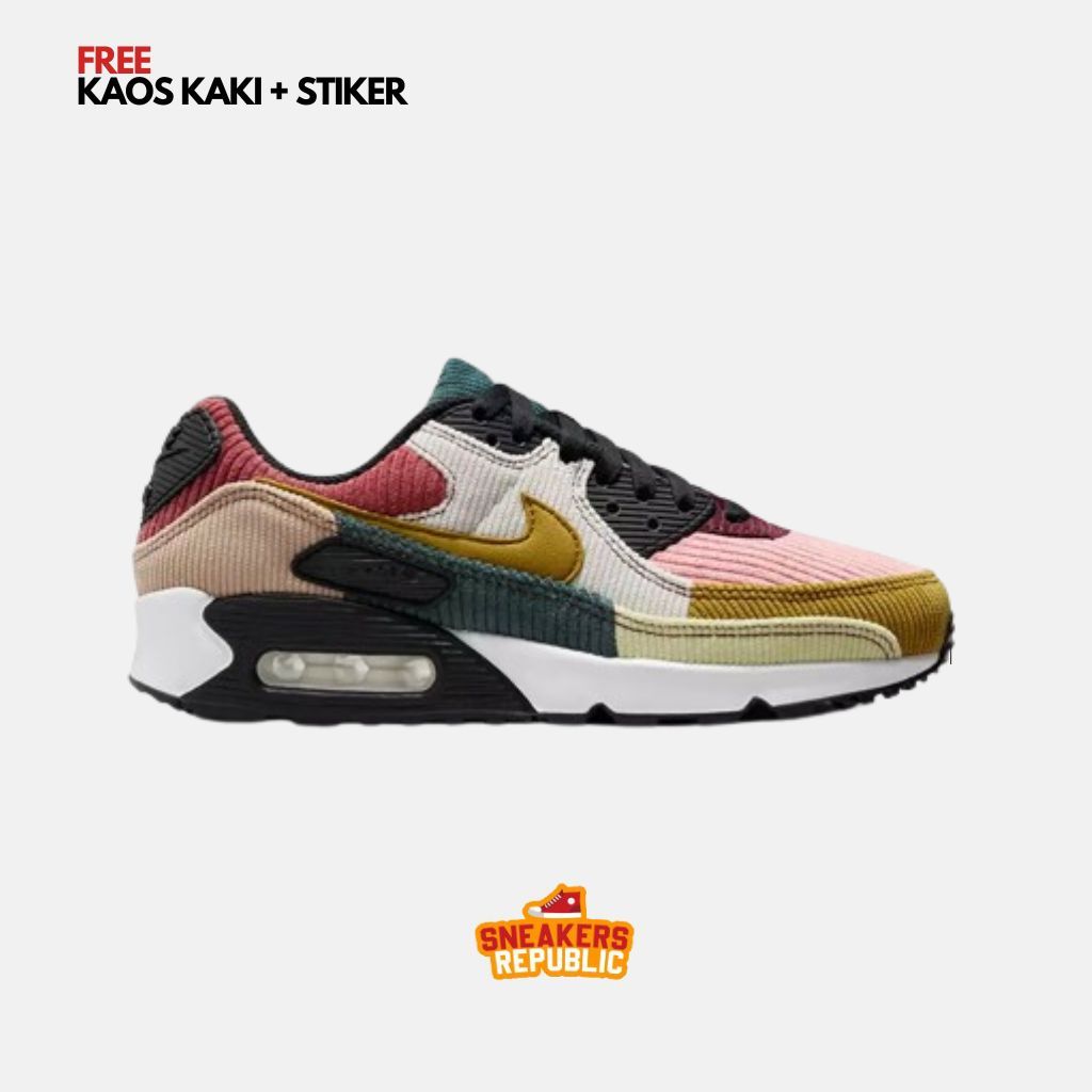 SEPATU NIKE AIR MAX 90 RED STARTDUST WOMEN SNEAKERS ORIGINAL