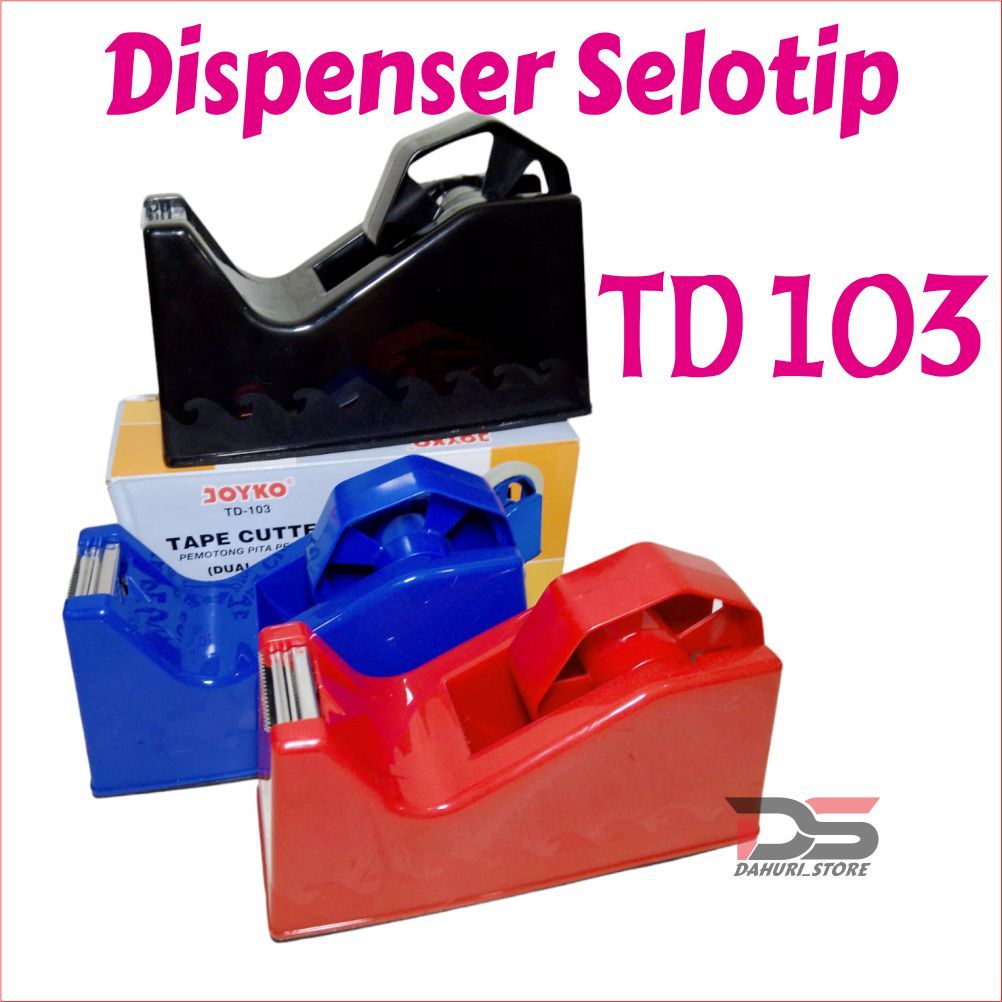 

Tape CUTTER SOLATIP Dispenser SOLATIP Joyko TD 103 Tape Cutter Tempat Pemotong Lakban Isolasi