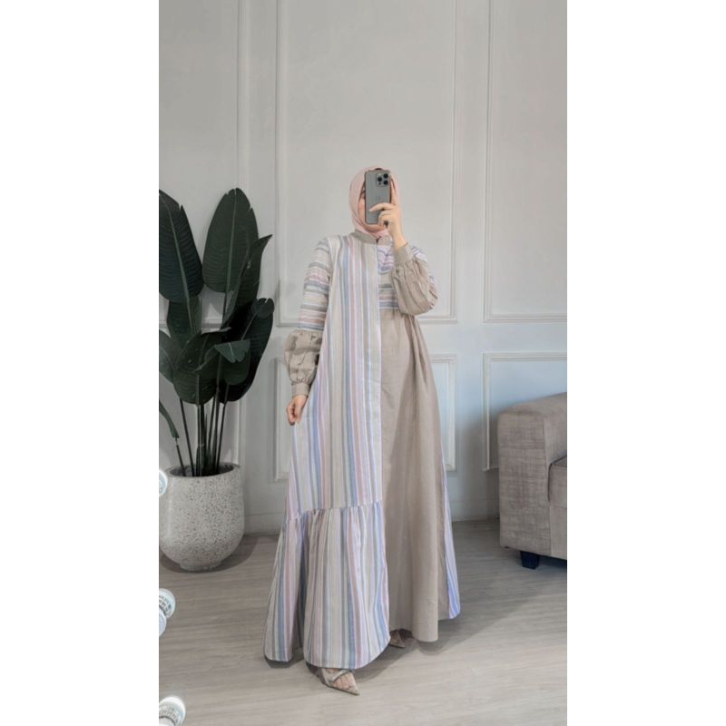 (COD) Ready dress Athayaa terbaru | Dress Triset terbaru | gamis Triset | dimara | kemeja triset | d